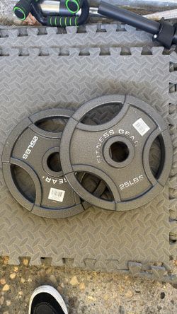 Pair of 25lb fitness gear plates