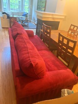 Sofa/Couch -Red microsuede