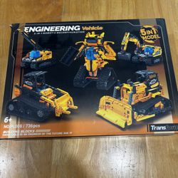 5 In 1 Engineering Vehicle Remote Control