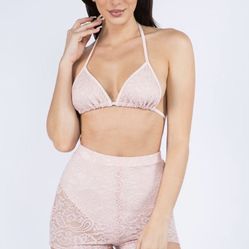 Lace bikini Top And Short