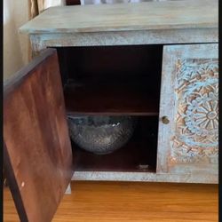 Blue Wooden Cabinet