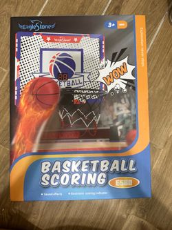 Indoor Basketball Hoop Mini Hoop with Electronic Scoreboard and Sound Effects