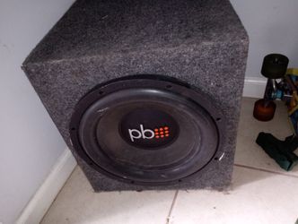Powerbass subwoofer with 1000 w audiopipe amp