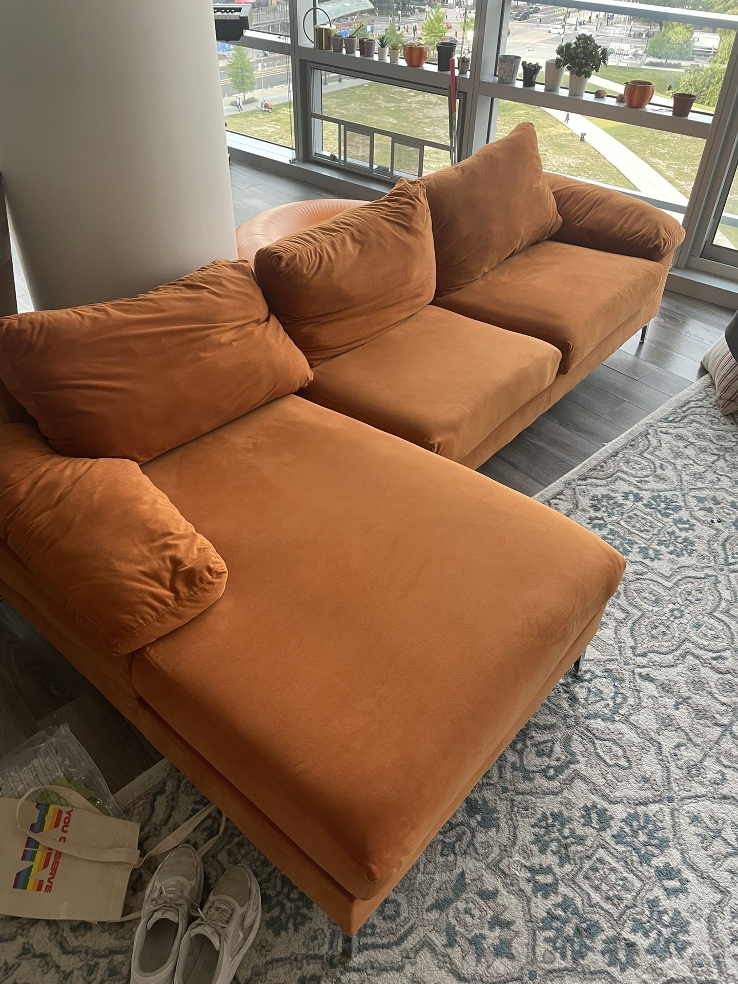 Used Orange Couch