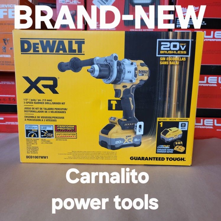 DEWALT
20V XR Lithium-Ion Cordless Hammer Drill Kit with 8.0 Ah Battery, Charger and Kit Bag