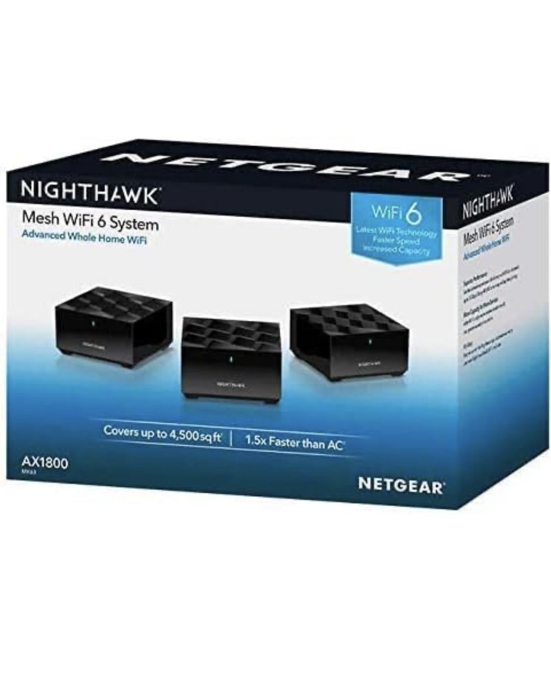 NETGEAR - Nighthawk AX1800 Dual-Band Mesh Wi-Fi System (3-pack)
