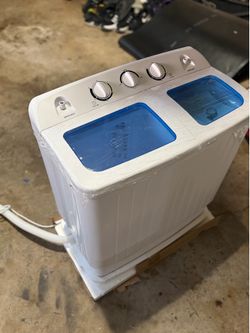 Twin-Tub Washing Machine with Spin Dryer