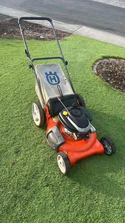 Push mower with bag