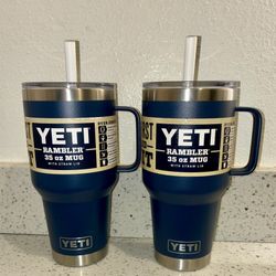 YETI 35oz Tumbler (Navy Blue) Brand New