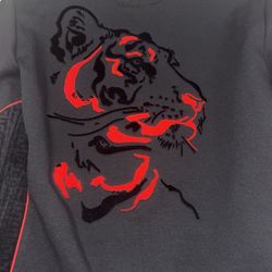 Makobi GABANA TIGER SWEATSHIRT - BLACK/RED