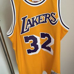 Magic Johnson Lakers Jersey Large