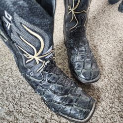 Botas De Pescado Piel Autentica MEDIDA 8.5 VIENEN AMPLIAS