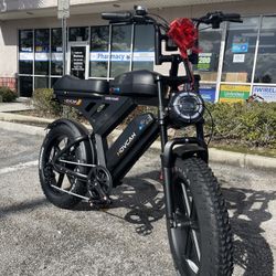 Dual Battery 20” Fat Tire Cruiser Electric Bike! Long Range City Ride And Off Road ebike Financing Deal! $10 To $100 Down Payment! 