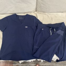 Navy Blue figs Scrubs 