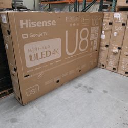 100 INCH HISENSE 4k Tv 100U8K  Brand New