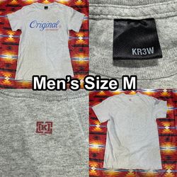 Krew Skateboarding T-Shirt Men’s Medium Gray Short Sleeve Original Los Angeles