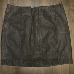 Free People Leather Skirt (8)