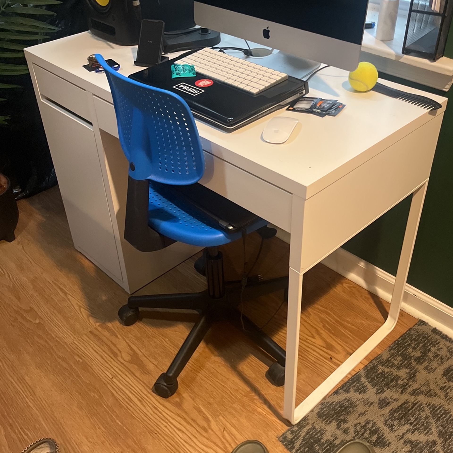 IKEA Desk, Bookshelf, Combo