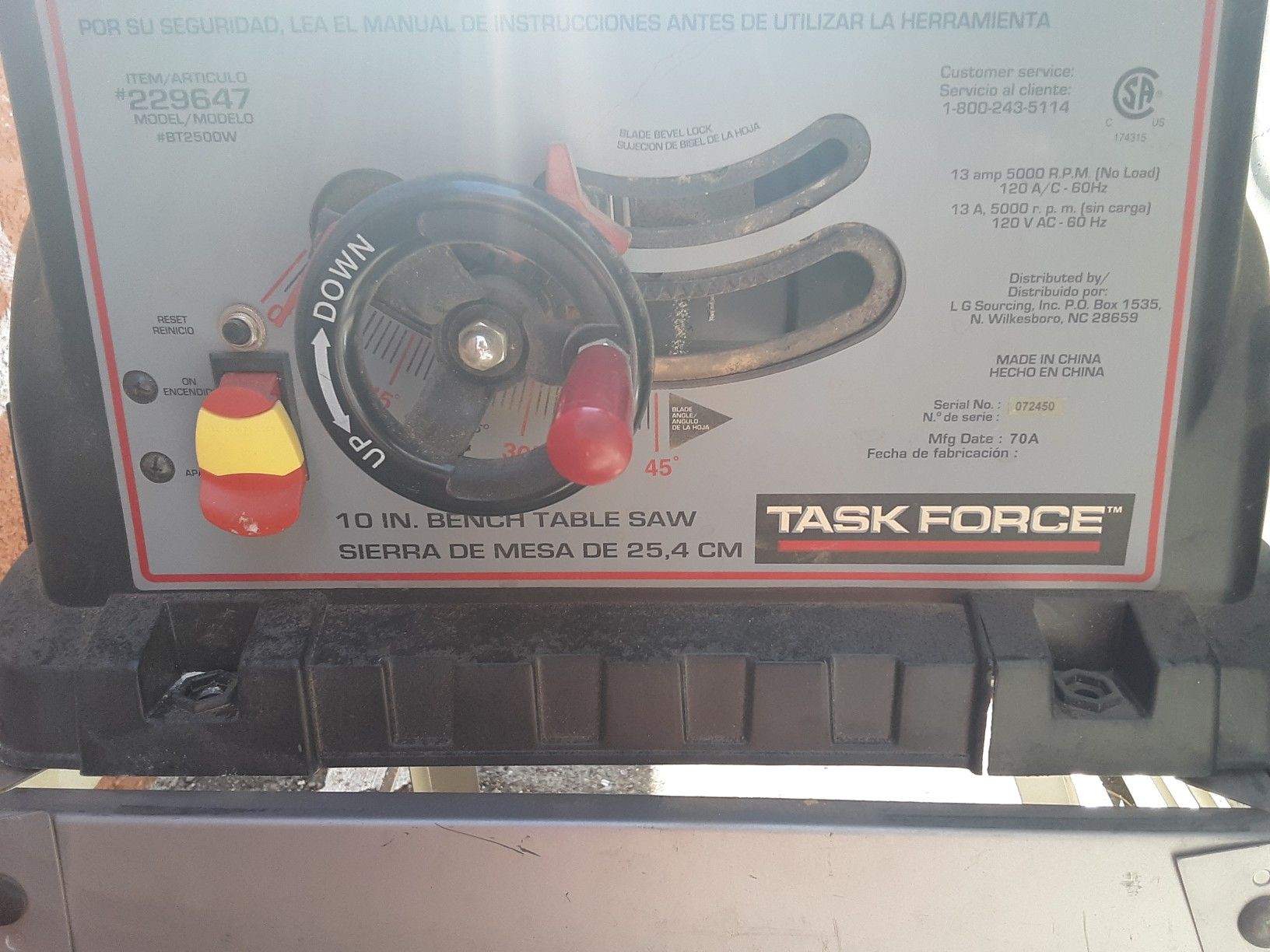 Task force table saw