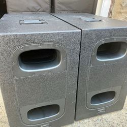 QSC KS212C + QSC COVERS + CAST WHEELS