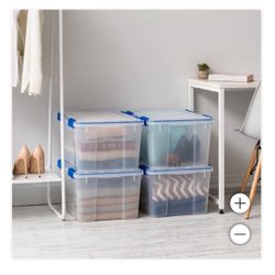 44 qt WeatherPro® Seal Storage bin- 4 packs