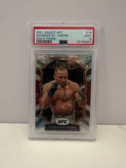 2021 Panini Select UFC - Concourse Georges St-Pierre #14 Disco Prizm