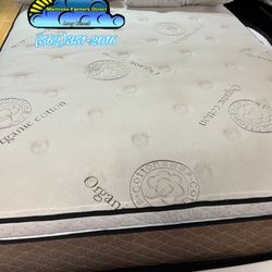 Royal Memory Foam Queen Set Mattress And Box New Pillowtop 