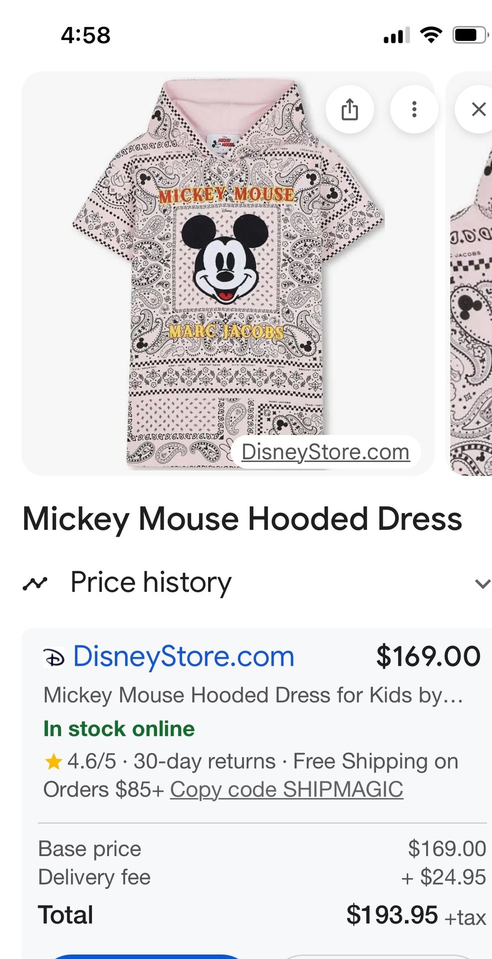 Mickey Mouse Hooded Dress