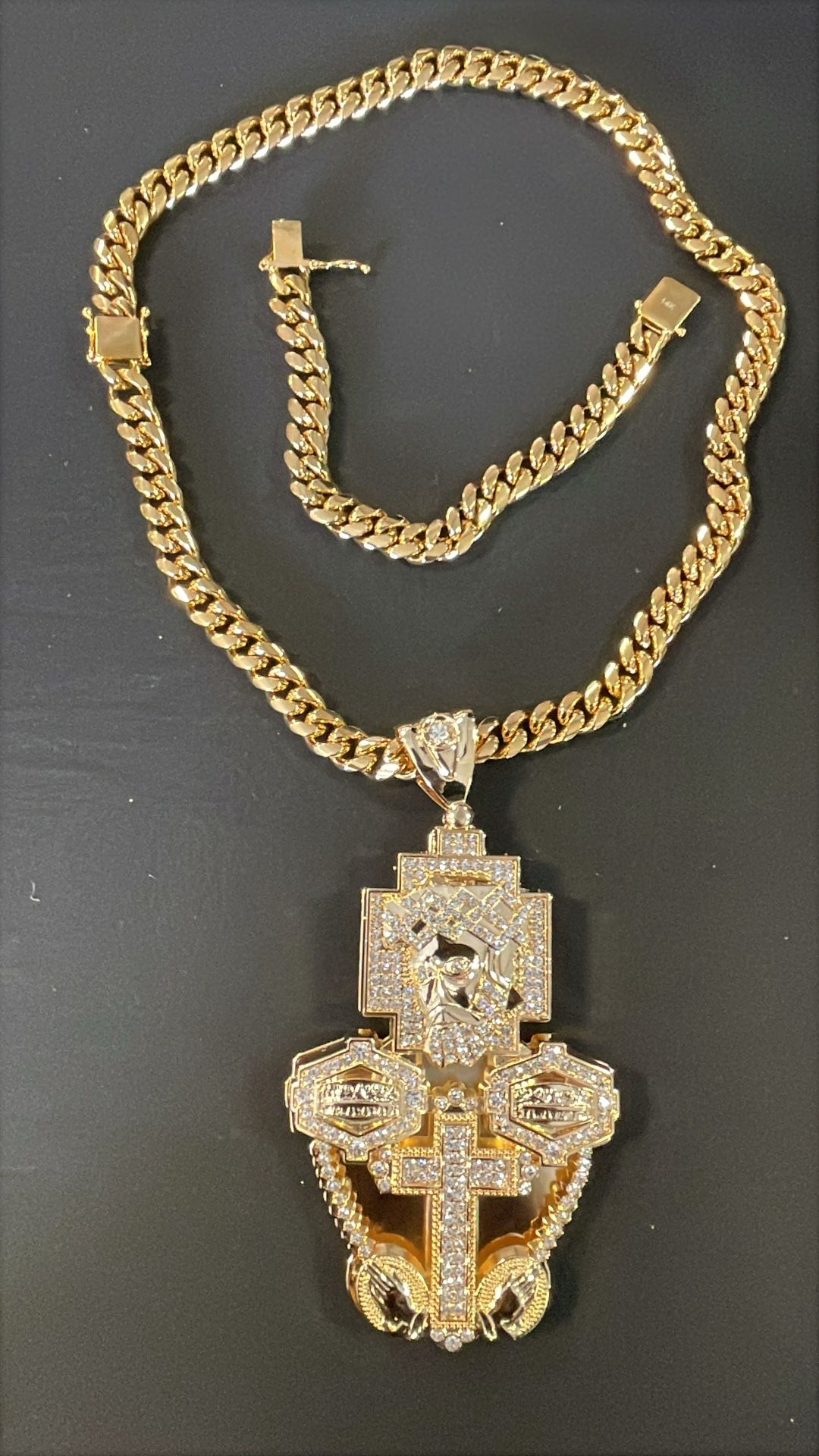 Huge Pendant Cuban Set