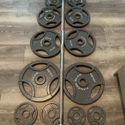 Fitness Gear Olympic Weights, Bar & Squat Rack 