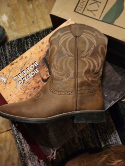 Rodeo Ropers Brown Leather Cowboy Boot