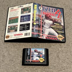 RBI Baseball 4 Sega Genesis No Manual Tested 