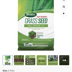 Scotts Turf Builder Grass Seed Tall Fescue Mix, 2.4 Ibs.