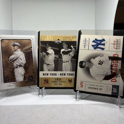 Old Yankees Player Card Lot 