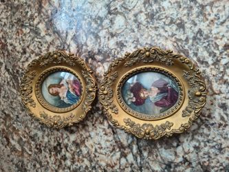 2 Small Antique Pictures