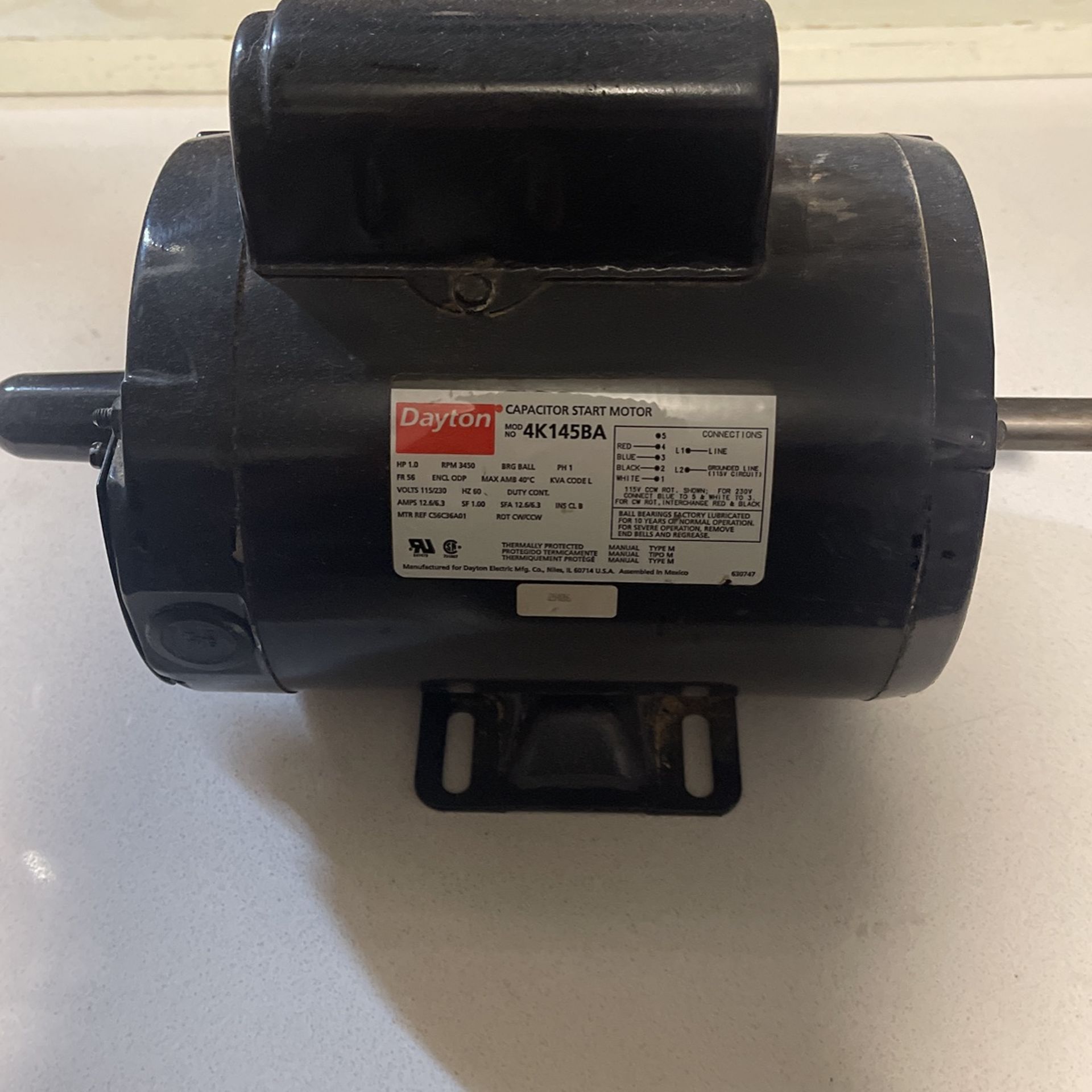 Daytona Capacitor Start Motor