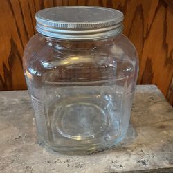 Vintage Look Glass Cracker Jar