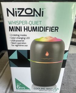 Nizoni whisper quiet mini humidifier 
