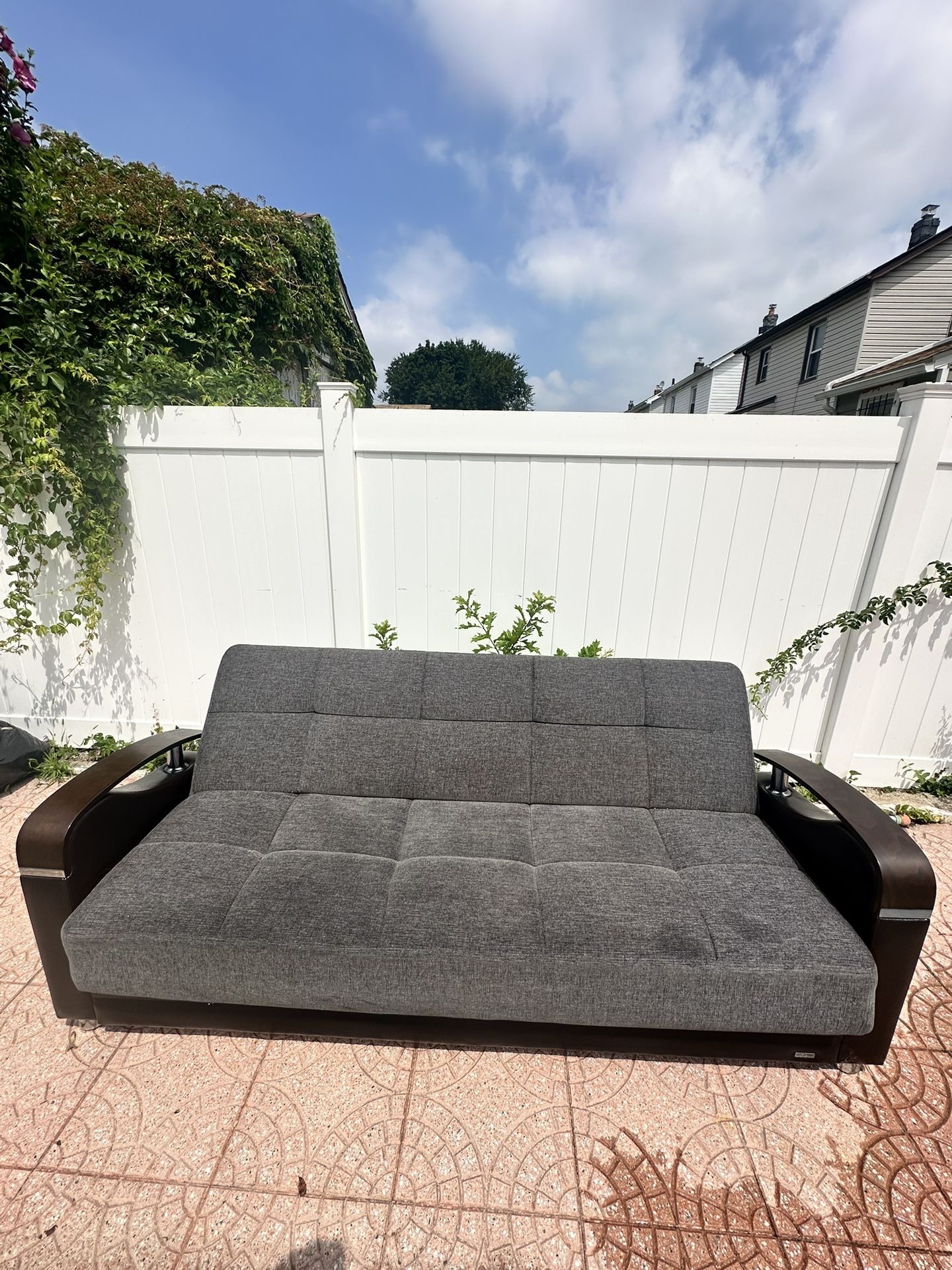 Set of 2 - Bellona Luna Sofa Sleeper in Fulya Gray