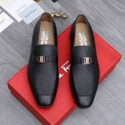 Ferragamo Men’s Leather Shoes With Box 2026 New