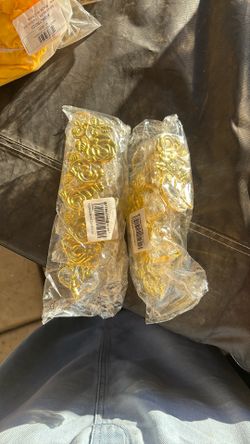 Gold Floral Napkin Rings 12