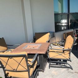 Fire Pit Patio Set