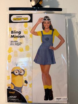 Minions Bling Minion Adult Costume Small