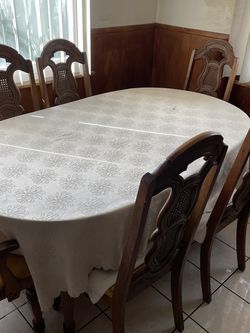Dining table with chairs