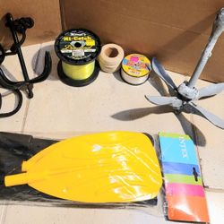 Fishing Supplies Gear Bundle Package Fishing Line, Fishing Rods & Reels & Poles, Boat Anchor