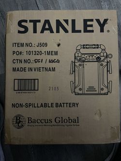 Stanley J(contact info removed) Amp Jump Starter