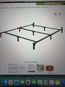 Metal bed frame (twin, full, or queen)