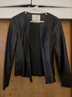 Zara leather jacket small