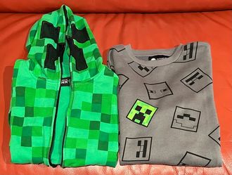 Boys Youth Minecraft Hoodie & Sweatshirt (Size Medium)