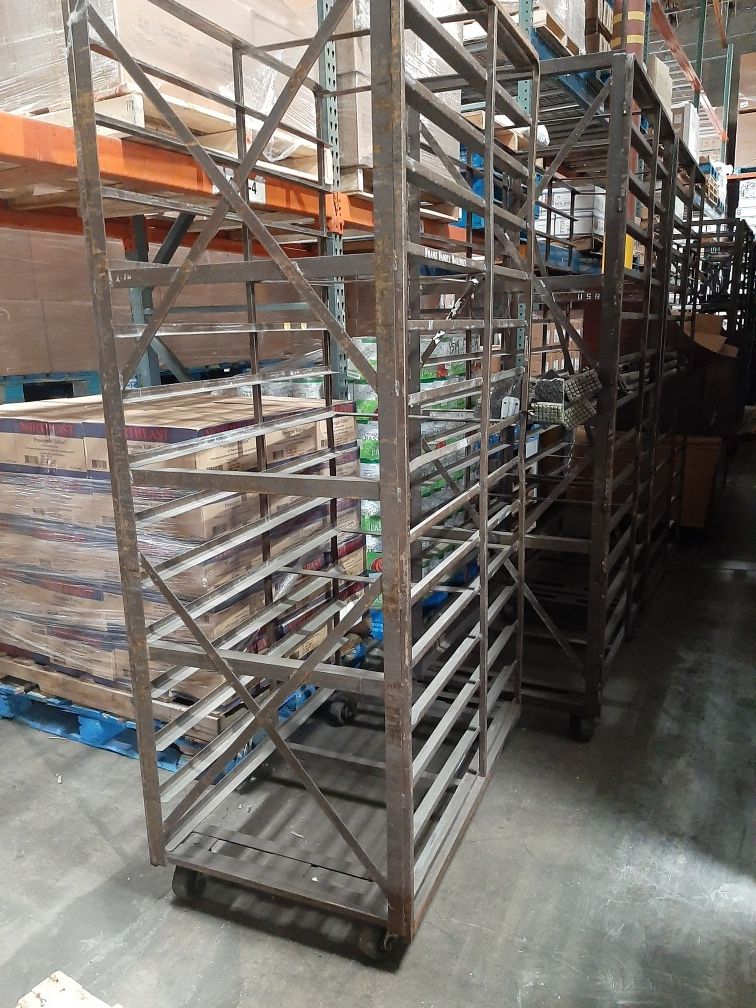 Industrial bread racks